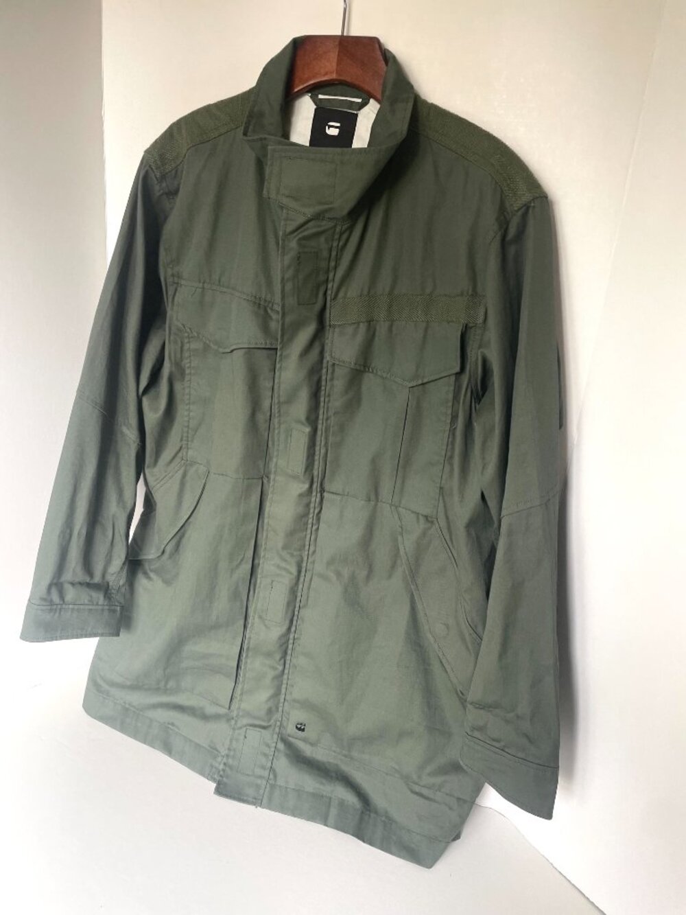 G-Star RAW Deline PST Green Cotton Field Jacket Women’s Large - Picture 4 of 16